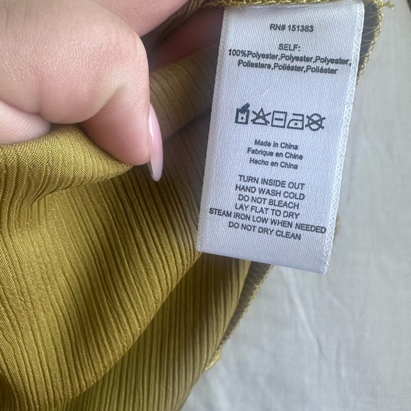 NWT Anthropologie Current Air Brienne Ruched Satin Skirt Size Large - Picture 7 of 8